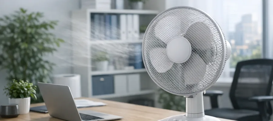Wie Ventilatoren im Buero fuer bessere Luftqualitaet und Komfort sorgen