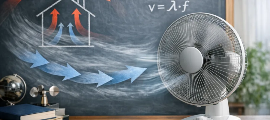 Wie Ventilatoren Luftzirkulation foerdern: Physikalische Grundlagen leicht verstaendlich