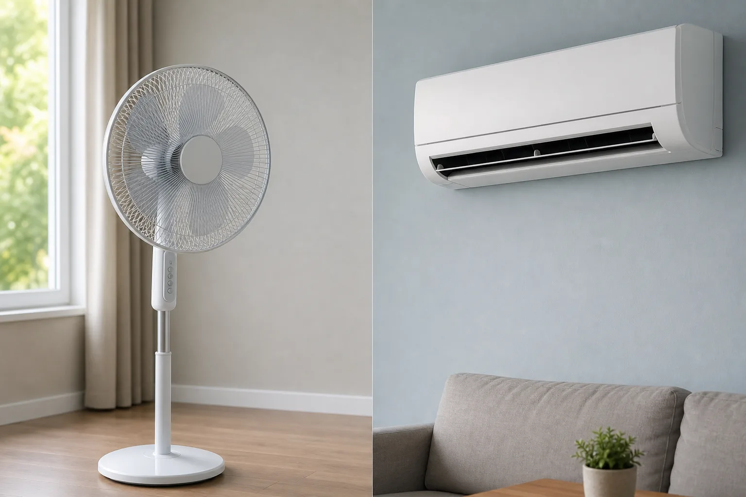 Ventilator vs. Klimaanlage: Was ist die beste Wahl fuer Ihr Zuhause?